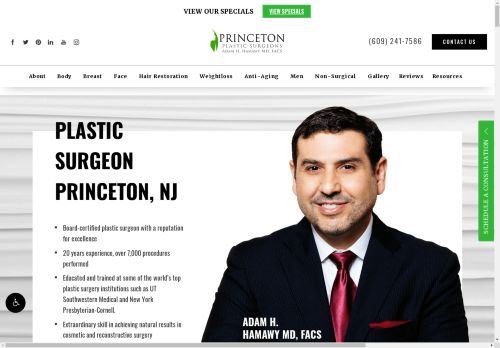 Adam H. Hamawy MD | Plastic Surgery in Princeton New Jersey