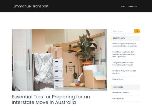 Emmanuel Transport | Removal Company in Perth Australia