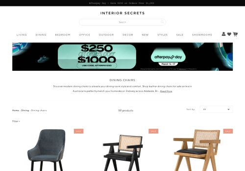 Shop Dining Chairs By Interior Secrets