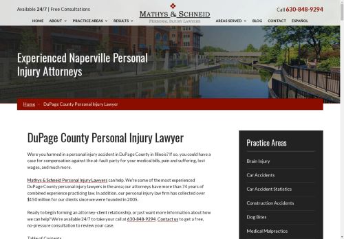 Law Offices of Mathys & Schneid | Personal Injury Attorneys in DuPage County IL