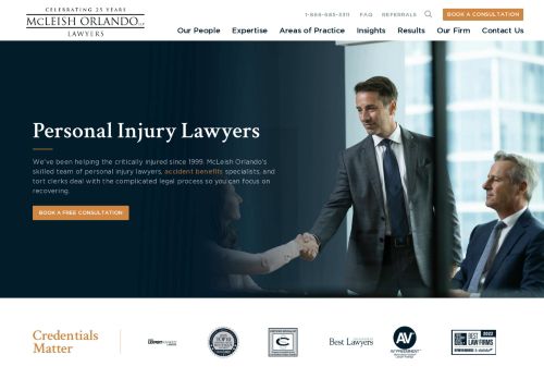 McLeish Orlando LLP | Personal injury lawyers in Toronto, Barrie, Kitchener ON