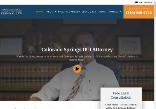 Christian A. Schwaner, P.C. | Criminal defense attorney in Colorado Springs CO