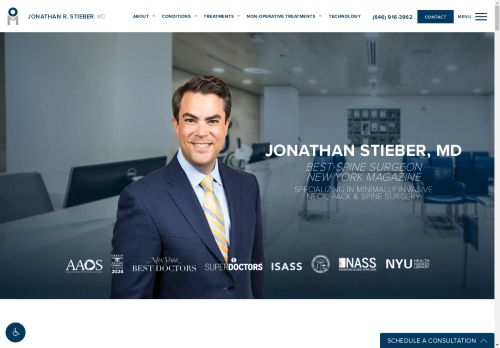 Dr. Jonathan Stieber, MD | Best Spine Surgeon in NYC