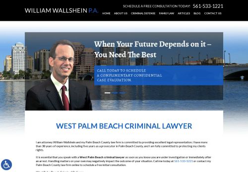 William Wallshein P.A. | Criminal lawyer in West Palm Beach FL