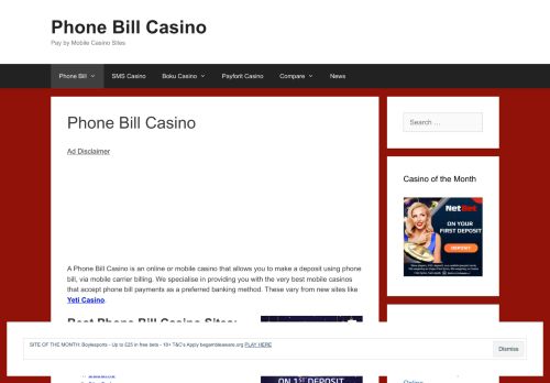 Phone Bill Casino