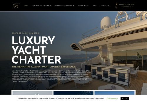  Bespoke Yacht Charter