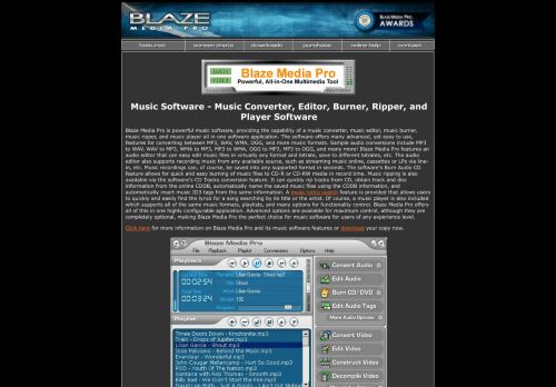 Blaze Media Pro: Music Software