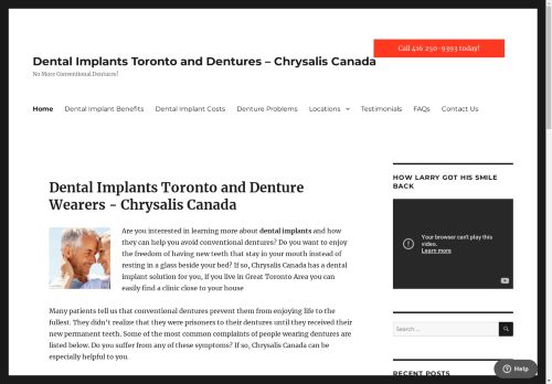 Chrysalis Permanent Teeth In a Day 