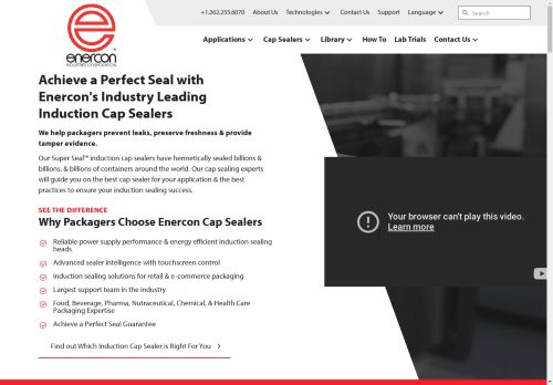 Enercon Industries Corporation: Induction Sealing Solutions