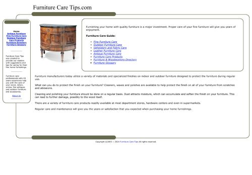 Furniture Care Tips 