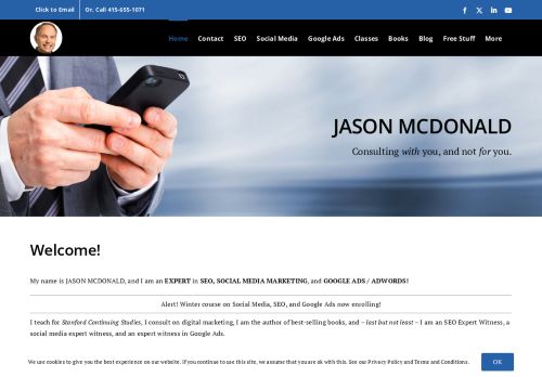 Jason McDonald, Ph.D. | SEO expert and consultant