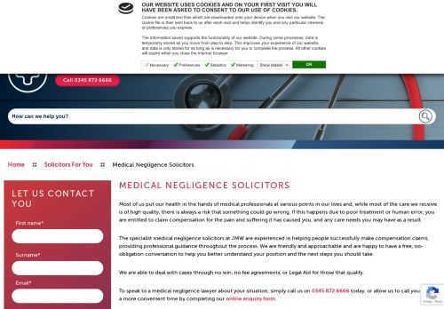 JMW Solicitors LLP: Clinical Negligence
