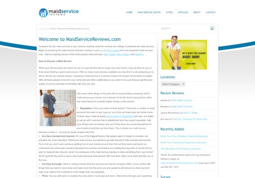 Maid Service Reviews
