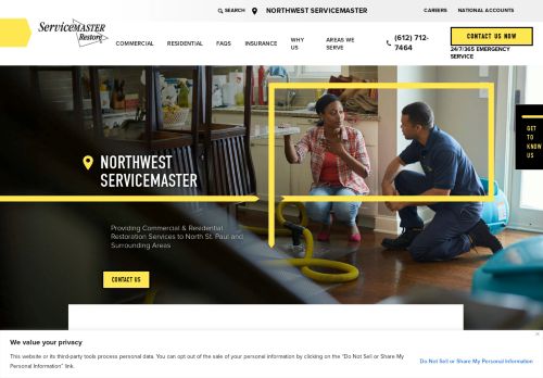 Northwest ServiceMaster | Disaster Restoration services in St Paul MN