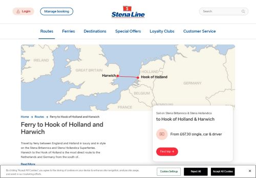 Stena Line ferry: Harwich to Hook of Holland