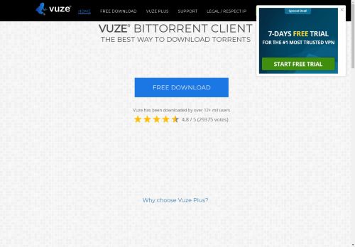 Vuze Bittorrent Client