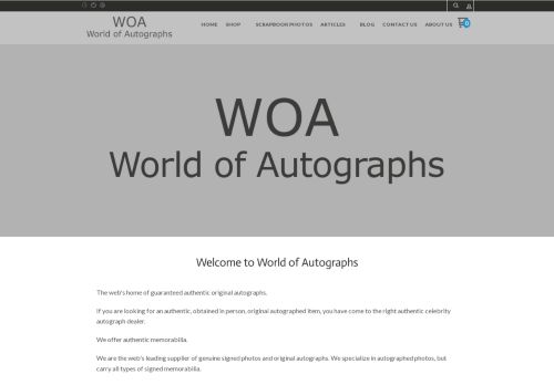 World of Autographs