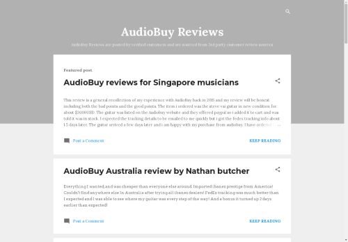 AudioBuy Reviews and Customer Service