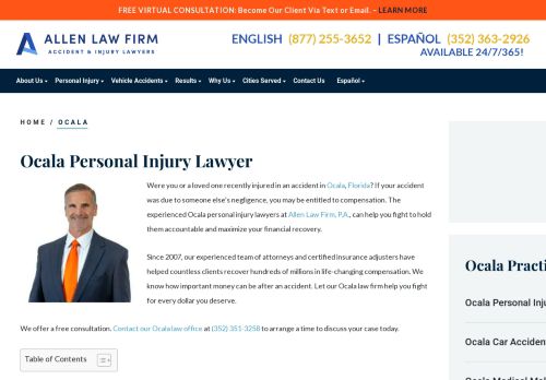 Allen Law Firm, P.A. | Personal Injury Lawyers in Ocala, FL