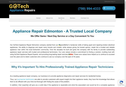 GoTech Appliance Repair | Edmonton Appliance Repairs