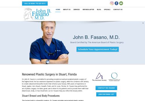 John B Fasano MD | The Art of Plastic Surgery in Florida