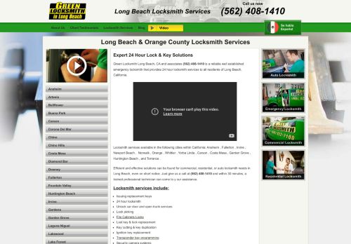 Green Locksmith | Premium Lock & Key Solutions  in Long Beach CA
