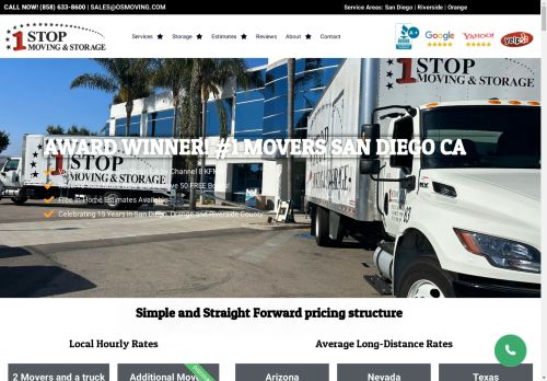 One Stop Moving & Storage | Movers in San Diego CA