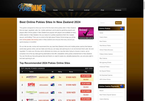 Online Pokies NZ | Real Money Pokies Online Games