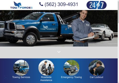24hr Towing & Roadside Assistance Solutions in Long Beach, CA - Tow Force 1