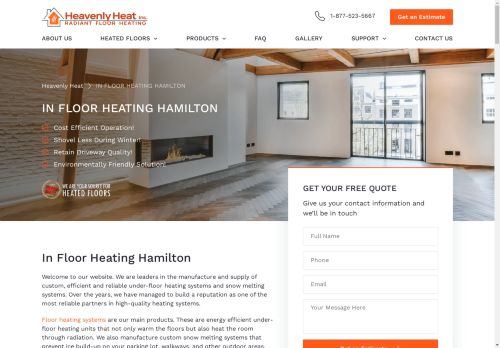 Heavenly Heat | Floor Heating Systems in Hamilton Ontario