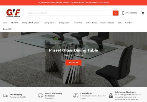 Glass Vault Furniture | Glass Dining Tables