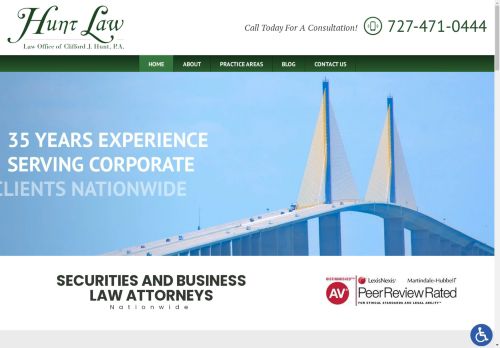 Hunt Law | Securities and Business Lawyer in Seminole FL