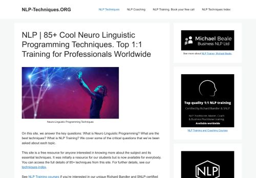 NLP Techniques | Top Neuro Linguistic Programming Essentials