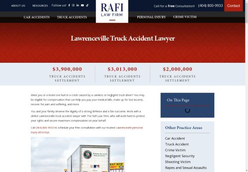 Lawrenceville Truck Accident Attorney